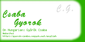 csaba gyorok business card