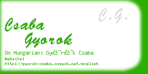 csaba gyorok business card